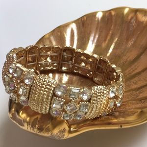 VINTAGE MONET Rhinestone Stretch Bracelet